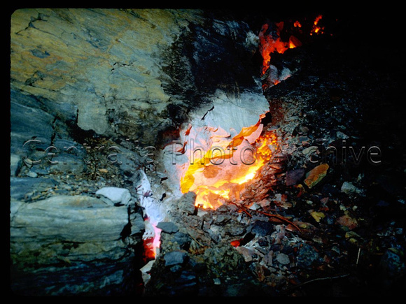 Mine fire at night (3), 4-8-1983