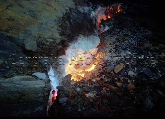 Mine Fire at Night (1), 4-8-1983