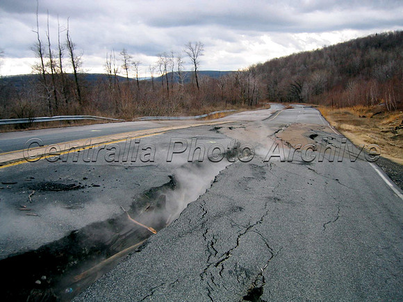 Route 61 crack and steam, ca. 2005